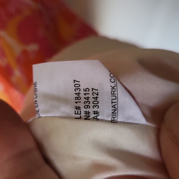 Trina Turk Bonita Orange Pink Retro Style Dress Size 6 - Picture 9 of 9